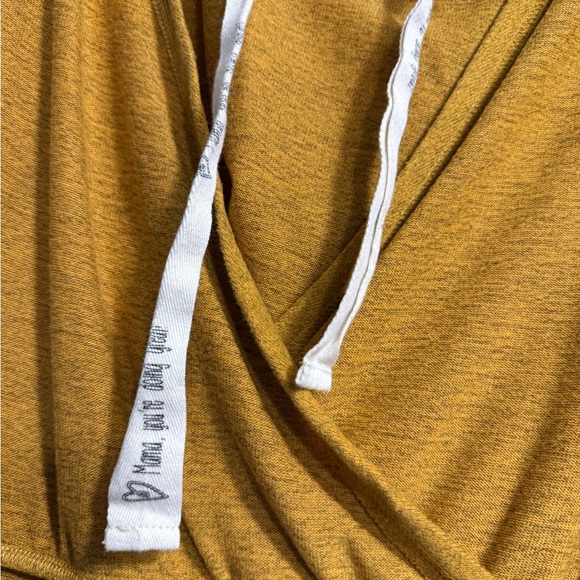 Latched Mama Mustard Top with White Drawstrings - Picture 2 of 2